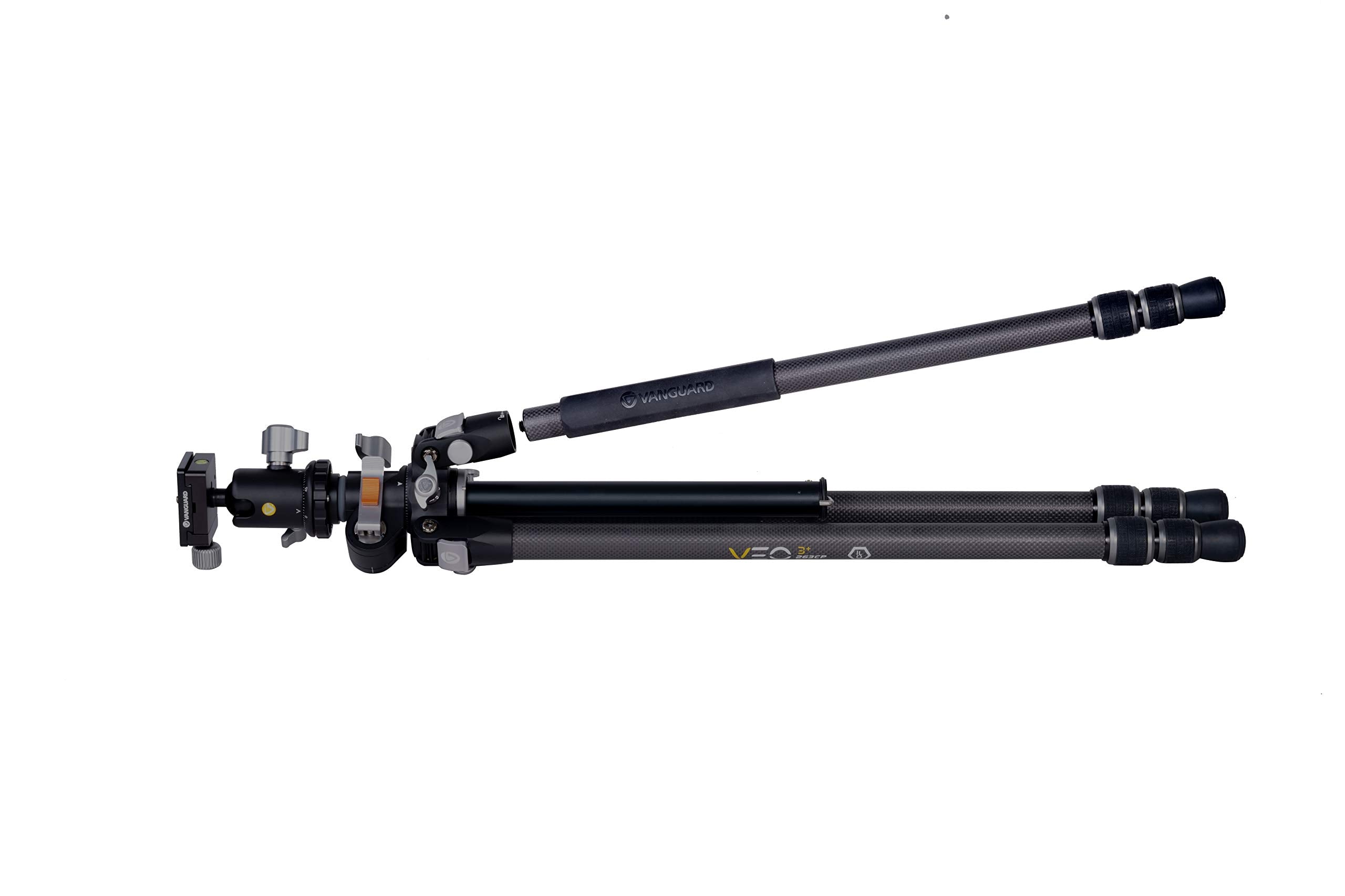 Vanguard Veo3+263Cb Carbon Fiber Tripod With Ball Head And Multi Angle Center Column For Overhead Shots